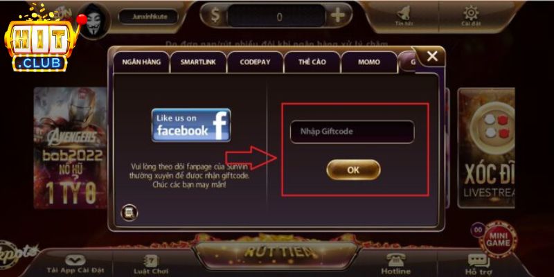 Hướng dẫn cách nhận giftcode tài xỉu Hitclub đơn giản, nhanh chóng, an toàn
