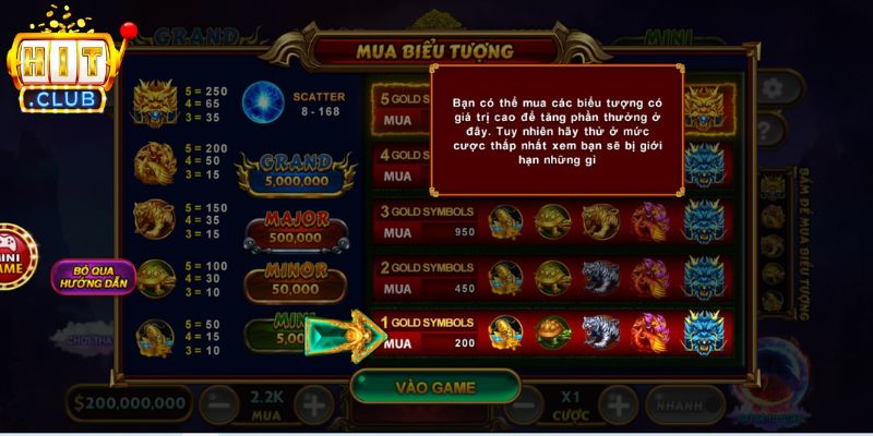 Cách chơi kho báu tứ linh Hitclub