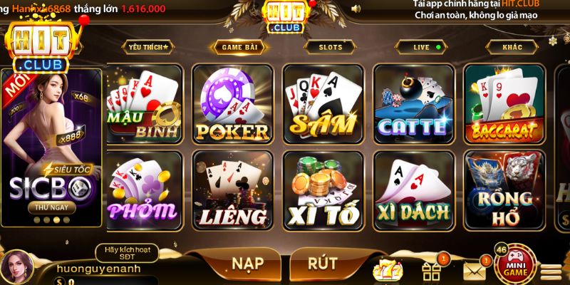 Tốc độ ổn định, bố cục rõ ràng tạo ưu thế cho poker Hitclub