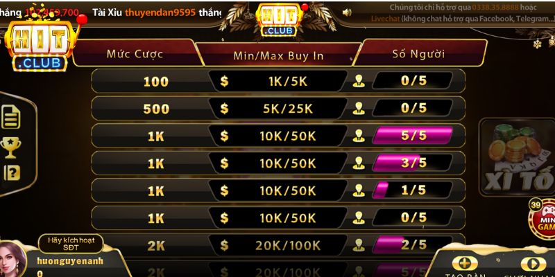 Xì tố Hitclub hướng dẫn chi tiết từng bước chia bài